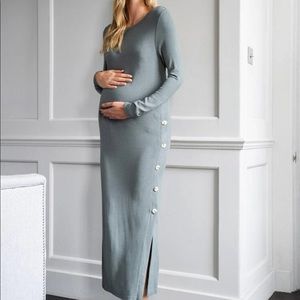 Grey Maternity Dress